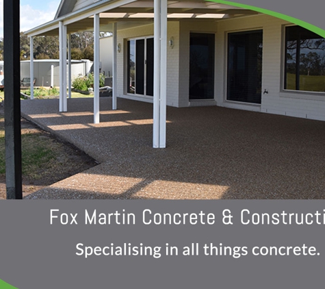 Fox Martin Concrete & Construction - Bairnsdale, VIC. Specialising in all things concrete.