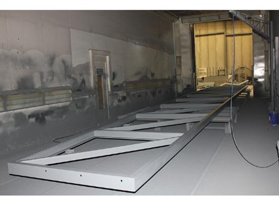 Herzog Steel - Mitchell, ACT. Fabricated structures professionally painted in our painting booth.