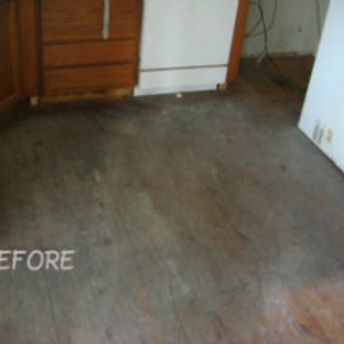 Royal Wood Flooring - Phoenix, AZ. Sanding and refinishing a 65 year old wood floor  in historical Mesa AZ.