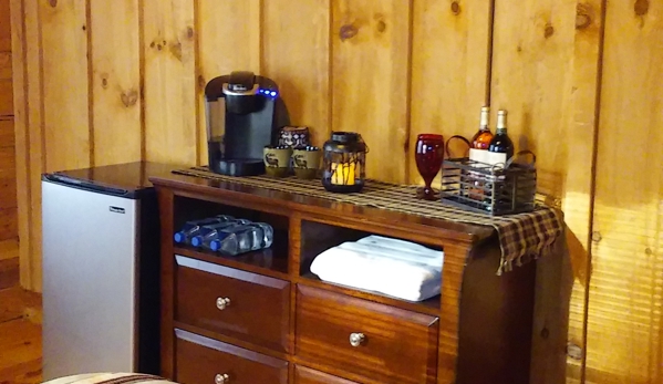 Croys Cabins & Hunting lodge and cabin & suite rentals - greeneville, TN. Keurig machine, fridge, microwave all in your room