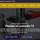 Plumber Of Lewisville