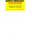 Benefit Wholesale Equipment - Fireplaces