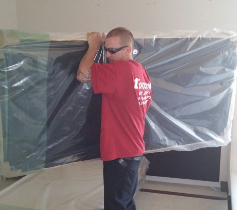 1st Choice Moving By Jenkins - Evansville, IN. Anthony disassembling the bed.