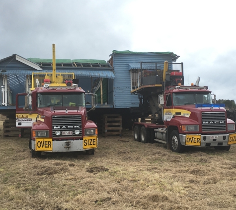 Queensland House Removers - Caboolture, QLD. House cut into 2