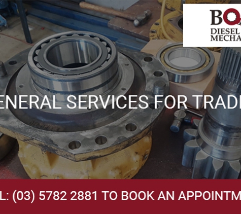 Boag's Diesel Mechanics - Kilmore, VIC. GENERAL SERVICES FOR TRADES