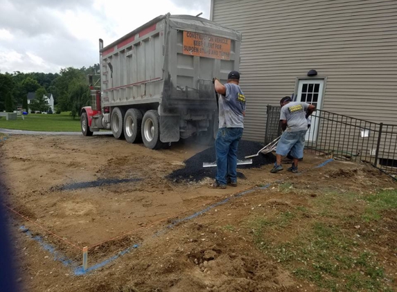 Fleming Asphalt - York, PA. This was on THEIR page but is now removed. It shows them putting blacktop right over dirt.