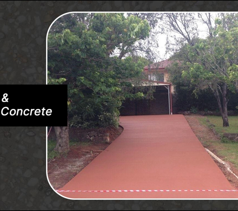 Driveway Solutions Pty Ltd - Wakerley, QLD. Coloured & Stamped Concrete
