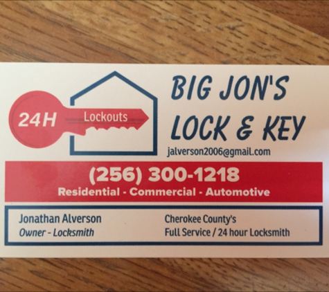 Big Jon's Lock & Key - Leesburg, AL