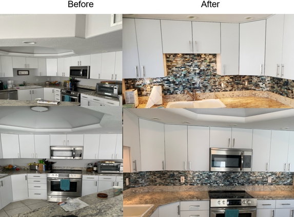 Mend & Manage - Parrish, FL. Kitchen backsplash installation