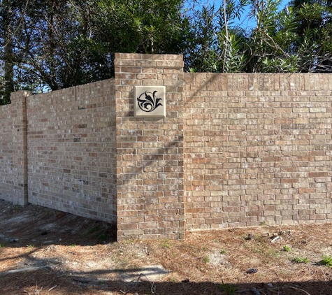 Fencecrete America - San Antonio, TX. Fencecrete America - Custom Brick Fence