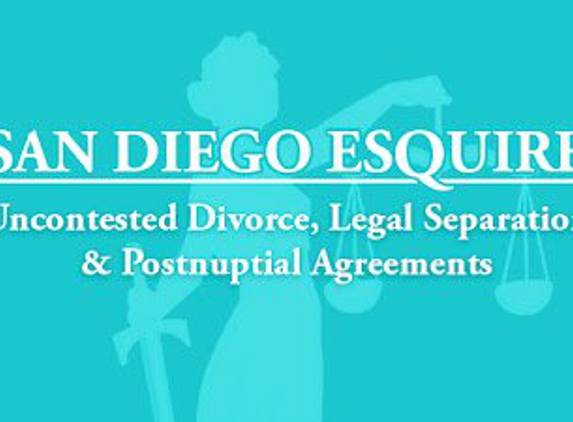 San Diego Esquire - California Uncontested Flat Fee Divorce - San Diego, CA