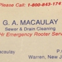 Macaulay Sewer Service