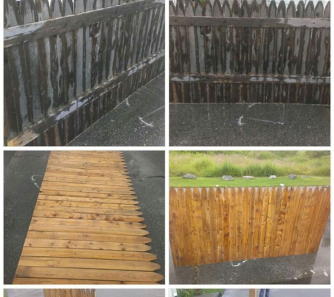 Above & Beyond Landscape - Pawtucket, RI. Fence & deck restoration.  Make old look new with our secret formula.  A real  $$$ saver. Don't replace,  restore.