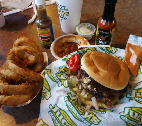 Jucys Hamburgers - Tyler, TX. BLACK AND BLUE BURGER