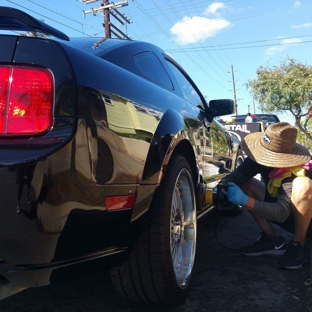 Got Detail - San Diego, CA. Mustang Roush got detailed with the works! Clay bar removing all contaminants and swirl marks,  applied a paint sealant, engine bay Steamed.