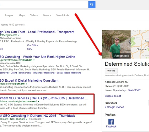 Determined Solutions SEO - Durham, NC