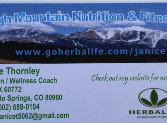 High Mountain Nutrition and Fitness - Colorado Springs, CO