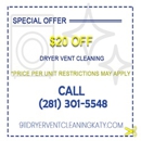 911 Dryer Vent Cleaning Katy TX - Dryer Vent Cleaning