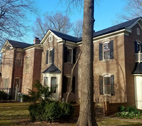 Barr Roofing & Exteriors. Rear view of new roof installed on 3-4-17