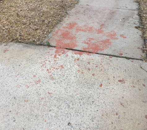 Accent Concrete - Columbia, SC. This is after I After using acid to try to clean it up.