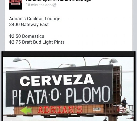 Adrian's Cocktail Lounge - El Paso, TX