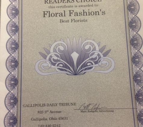 Floral Fashions - Gallipolis, OH