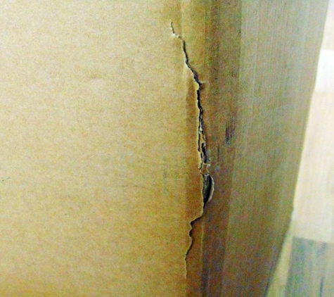 Toll Express - Eastern Creek, NSW. Box damaged during transit with Toll IPEC