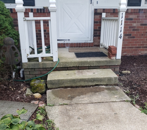 Level X Concrete Leveling LLC - Alliance, OH. Raised our front step nearly six inches!