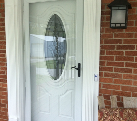 The Window & Door Gallery - Elizabethtown, KY. Front door, thermatru door with Anderson storm door