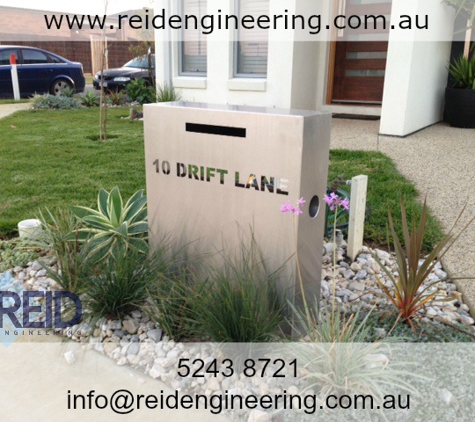 Reid Engineering Pty. Ltd. - Grovedale, VIC. Custom Made Letter Boxes
