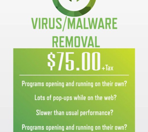 Abet Computers LLC - Toledo, OH. Virus/Malware Removal $75.00