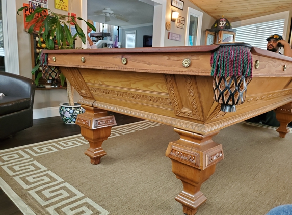 Pyramid Billiards - Townville, PA. H. W. Griffith Billiard Table Restoration