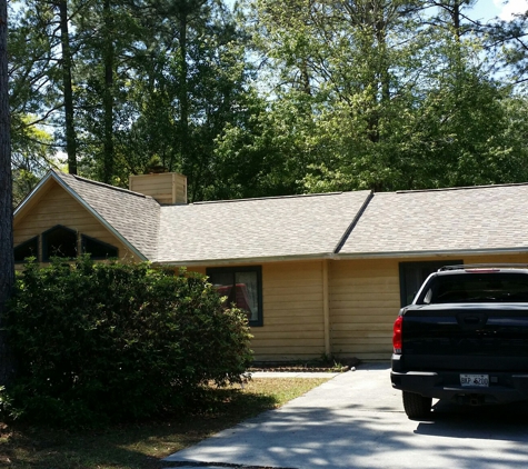 Fiveash Renovations - Brunswick, GA. Completed reroof with Owens Corning Duration Sand Dune