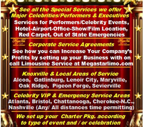 MegaStar Executive Limousines - Sevierville, TN