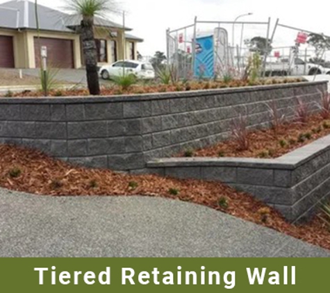 Pave The Way Landscaping - Tighes Hill, NSW. Tiered Retaining Wall