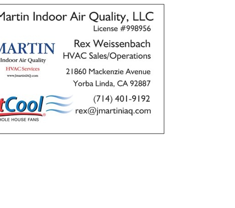 J Martin Indoor Air Quality - Yorba Linda, CA