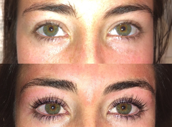 Omg - Gladwyne, PA. LashLift and LashTint before and after