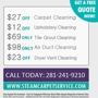 Steam Carpet Service in Houston TX