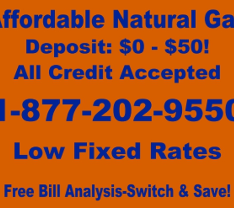 Affordable Natural Gas-$85 Deposit-All Credit Accepted - Savannah, GA