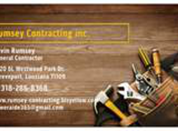 Rumsey Contracting - Shreveport, LA. Our Business card