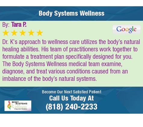 Body Systems Wellness - Glendale, CA