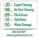 Steam Carpet Houston TX - Air Duct Cleaning