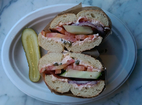 Noah's New York Bagels - Burbank, CA. Bagel with smoked salmon