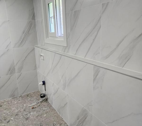 Fair Dinkum Tiling - Wang Wauk, NSW. Nib Wall added for shelving