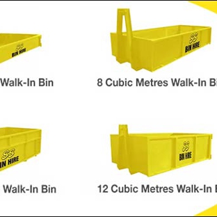 SS Bin Hire Melbourne. A Range Of Walk-In Bin Sizes Available