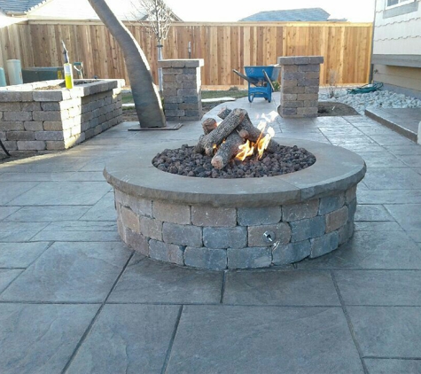 Colorado Custom Design Landscapes LLC - Denver, CO. Gas Firepit