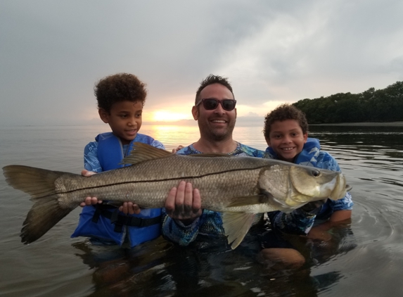 Full Boat Charters - Bradenton, FL. Biggest snook caught and released,  summer 2021. Full Boat Charters with Captain Brook Wallace