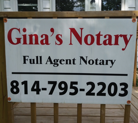 Gina's Notary - Cambridge Springs, PA