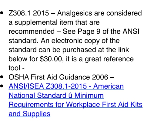 Diversified First Aid and Safety - Fort Worth, TX. OSHA recommendations