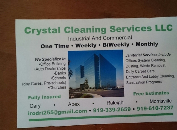 Crystal Cleaning Services - Apex, NC